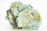 Blue-Green Aragonite Aggregation - Wenshan Mine, China #218007-1